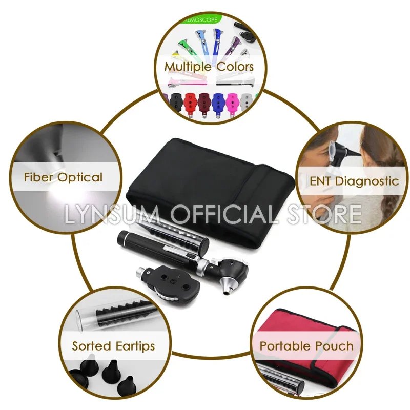 Fiber-optic Otoscope & Ophthalmoscope Set