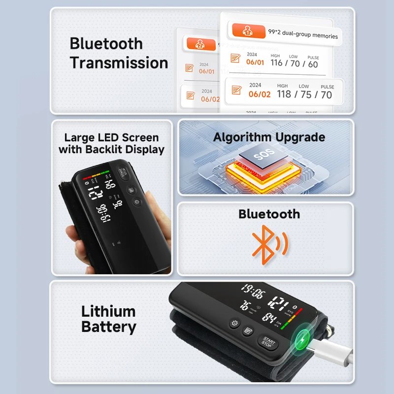 Bluetooth Upper Arm BP Monitor