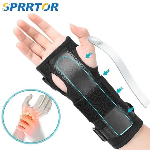 Carpal Tunnel Wrist Brace with Metal Splint