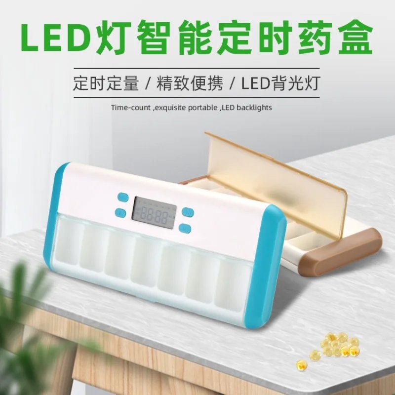 Smart Weekly Pill Organizer with Timer