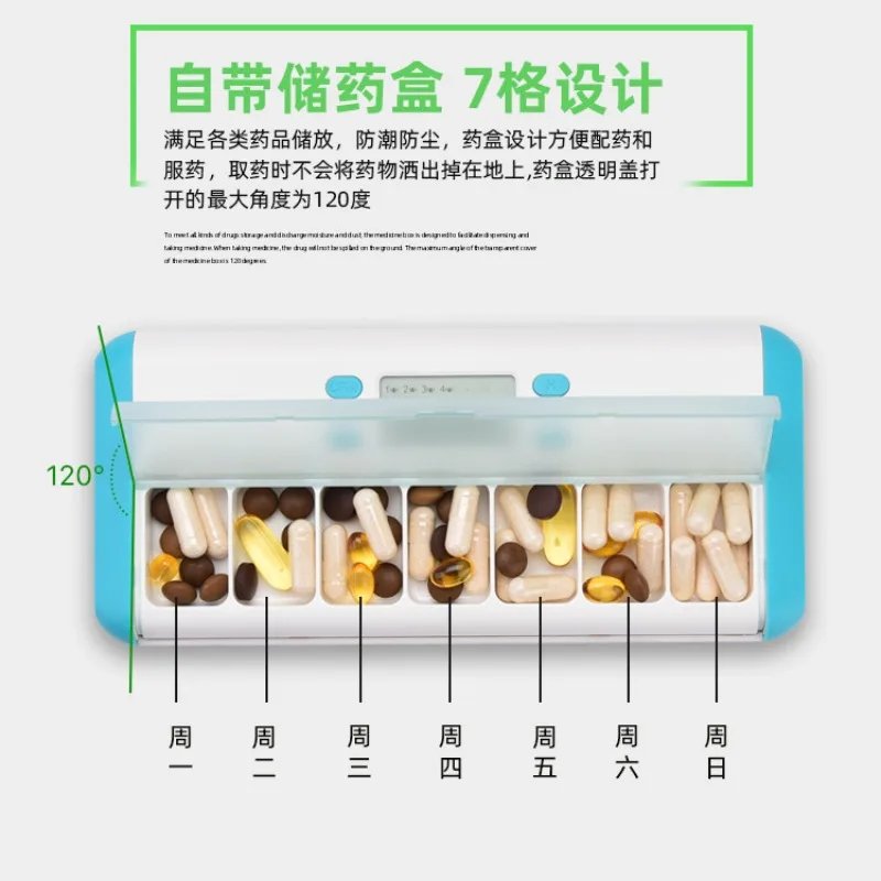 Smart Weekly Pill Organizer with Timer