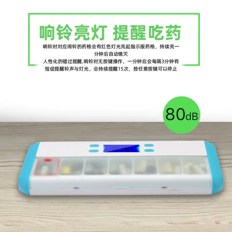 Smart Weekly Pill Organizer with Timer