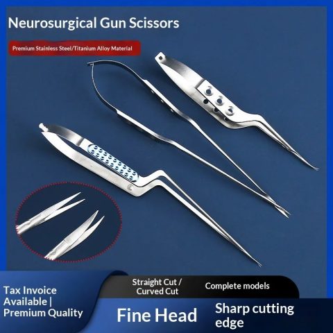 Microscopic Spring Scissors (Gun-shape)